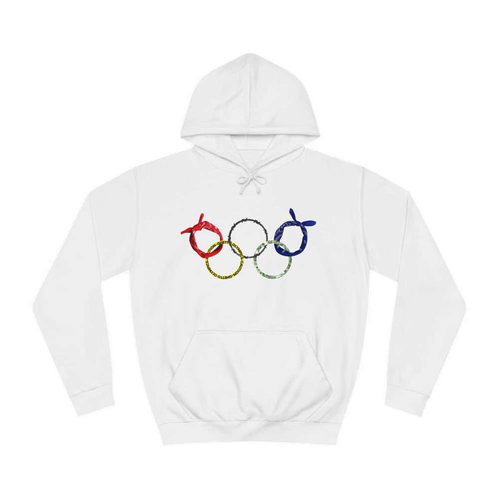 Image of Ghetto Olympics White Hoodie