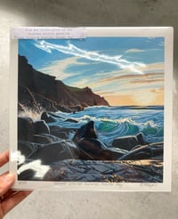 Image 1 of ‘WINTER SOLSTICE SUNRISE, HOUSEL BAY’ PRINT