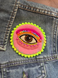 Image 1 of Pride Collection - Mystic Eye Brooch - Rainbow (2)