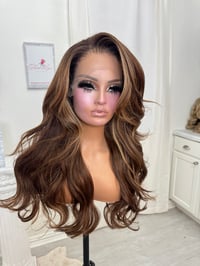 Image 14 of Caramel balayage free part (ready to ship) 