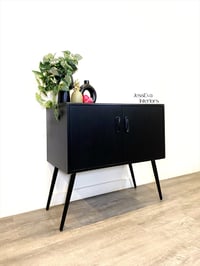 Image 2 of Mid century modern Black G Plan Cabinet - Drinks Cabinet - Records Cabinet 