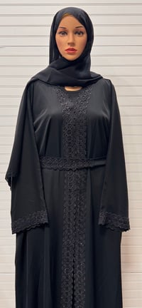 Image 3 of Lace 2 Piece Abaya premium Korean Nida