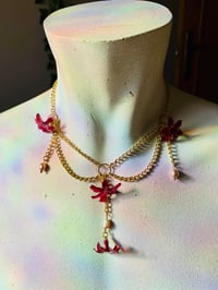 Image 5 of ♥️Burgundy Hyacinth Necklace♥️ with freshwater pearls 