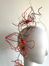 Image 2 of Burnt orange wired flowers