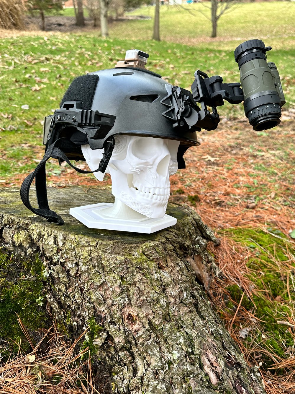 Skull Helmet display