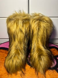 Image 2 of Brown Faux Imitation Fur Y2K Yeti Baddie Snow Boots