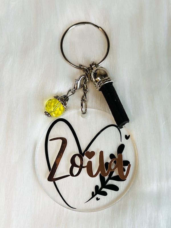 Image of Acrylic Personalized Name keychain