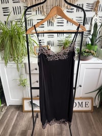 Image 1 of black lace slip/dress