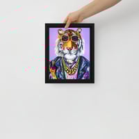 Image 2 of Fancy Tiger on Framed Canvas