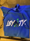 Royal blue holographic hoodie unisex