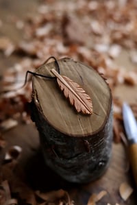 Image 9 of Feather-  Pendant Necklace 