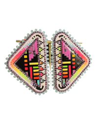 Image 1 of XXL Divine Aura Inlay Earrings 
