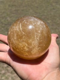 Image 3 of Honey Calcite Sphere #2638