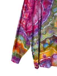 Image 5 of XXL Unisex Adult Soft Long Sleeve Tee in Euphoria Geodes Ice Dye