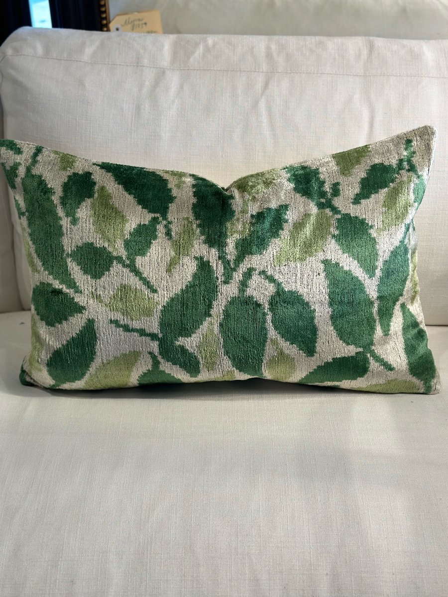 Image of Ikat Cushion with Lemons 