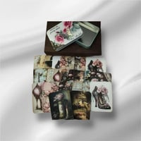 Image 2 of Shabby Sheek Tin Box with Note Cards