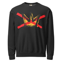 Image 6 of No Kings Large Print - fleece crewneck 
