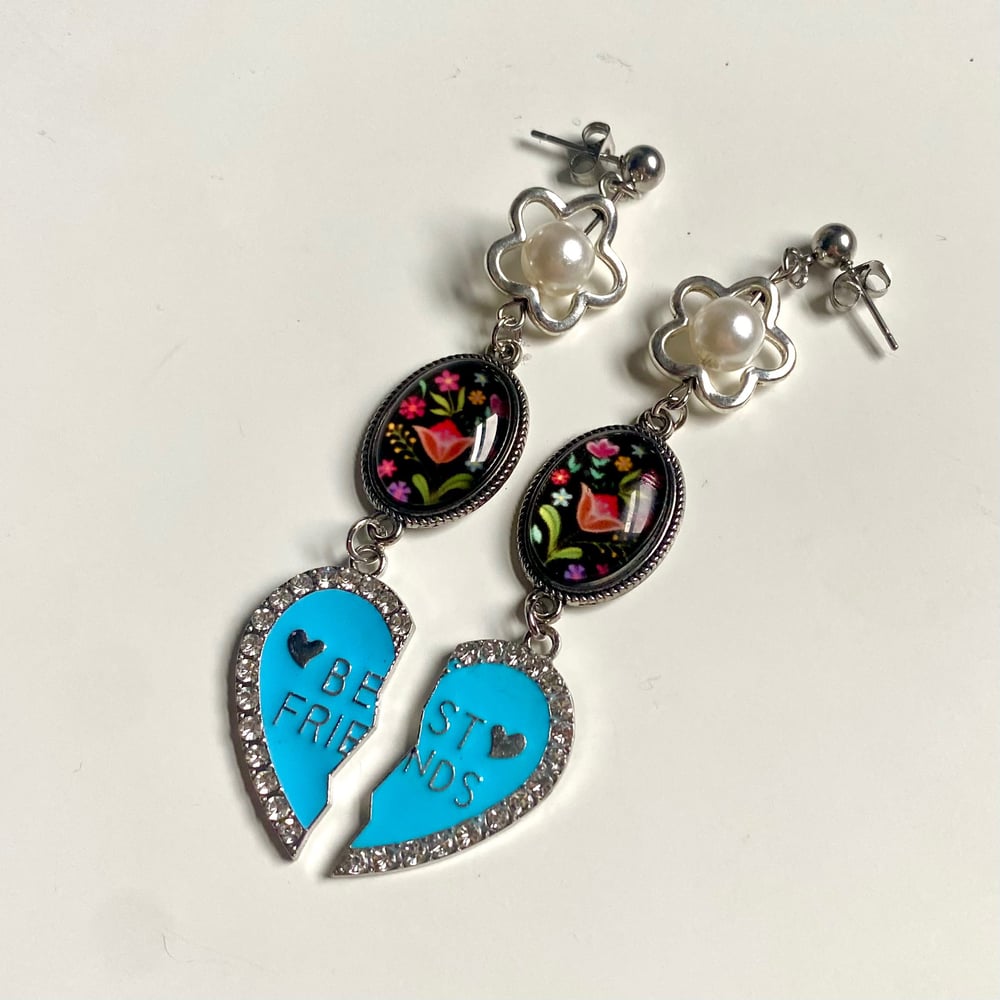 Image of Blue Besties Earrings