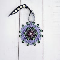 Image 2 of Dark Floral Mandala Ornament