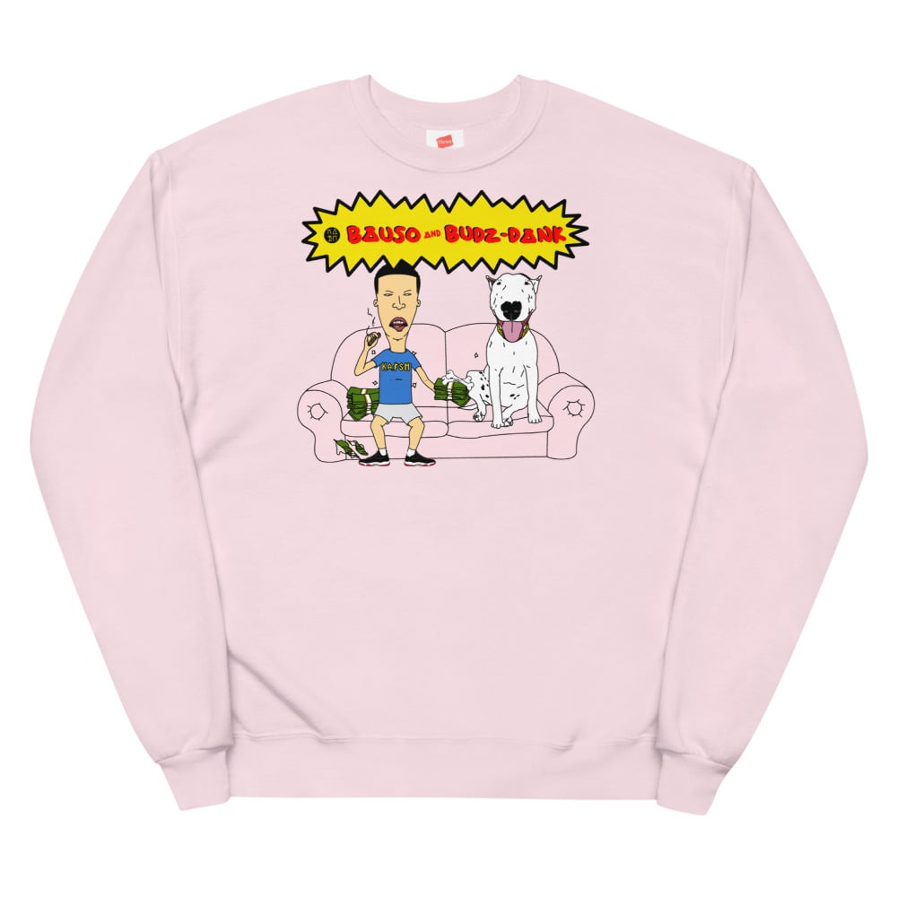 Image of BAUSO & BUDZ-DANK COUCH FLEECE SWEATSHIRT