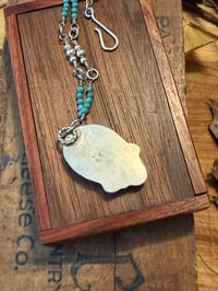 Image 2 of MOP with Turquoise dot