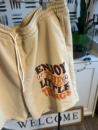 Image 2 of tan plus size shorts 