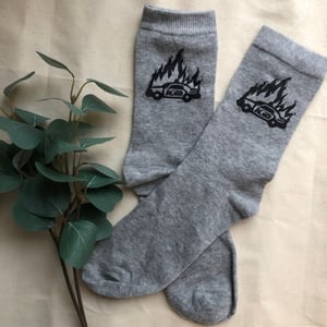 Chaussettes imprimées à la main