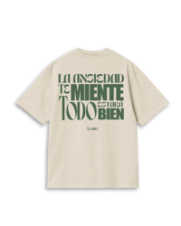 Image 1 of Sand L.A.T.M oversize / Olive Green Letters copy