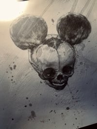 Image 2 of ‘FOETAL MOUSE III’ [ Unique Print - { 1/1 } ] - Hand Embellished Museum Archival Print