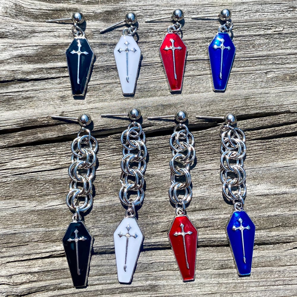 Image of Gothic Cross Earrings