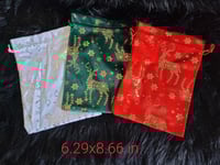 Christmas Draw String Bag.(you will get 6)