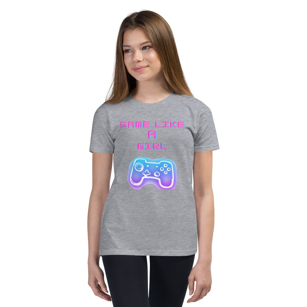 Image of Youth Game Like a Girl Short Sleeve T-Shirt