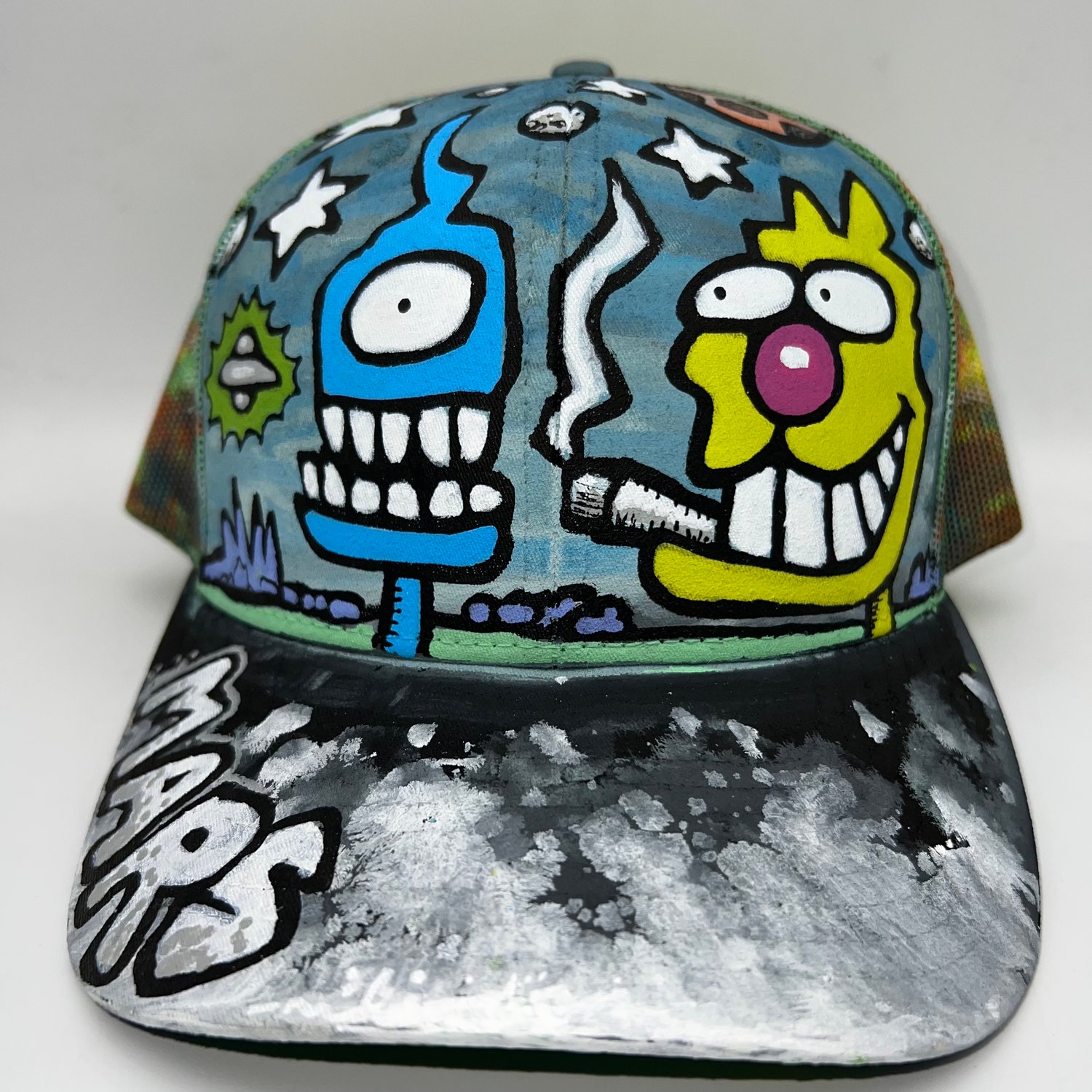 Hand painted hat 376