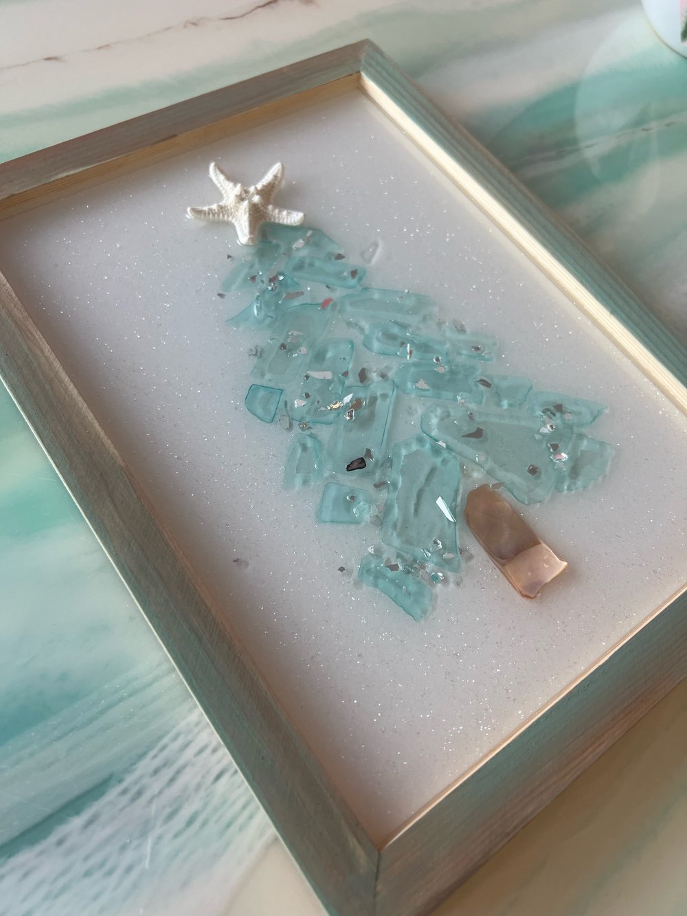 Image of Private Resin Sea Glass Tree Workshop