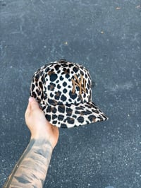 Image 1 of CHEETAH FURR NEW YORK YANKEES FITTED CAP