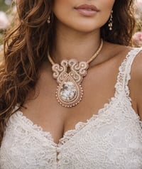 Image 4 of Collier brodé soutache CAMELIA