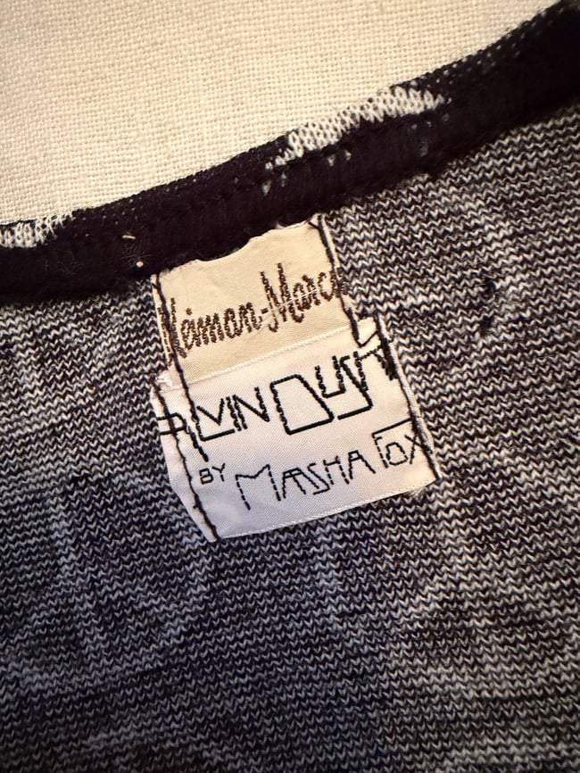 1967 Alvin Duskin knit rare PEACE dress vintage 60s