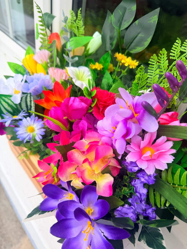 Image of Wooden Floral Box (pair) 