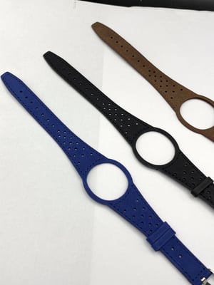 Image of Genuine Leather Strap Band bracelet with Silver Buckle for Omega Dynamic watch,BLUE,BLACK,BROWN