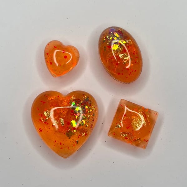 Image of jibbitz orange , lot de 4 
