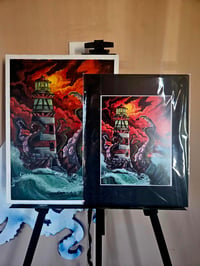 Image 2 of Kraken at the Lights House Print