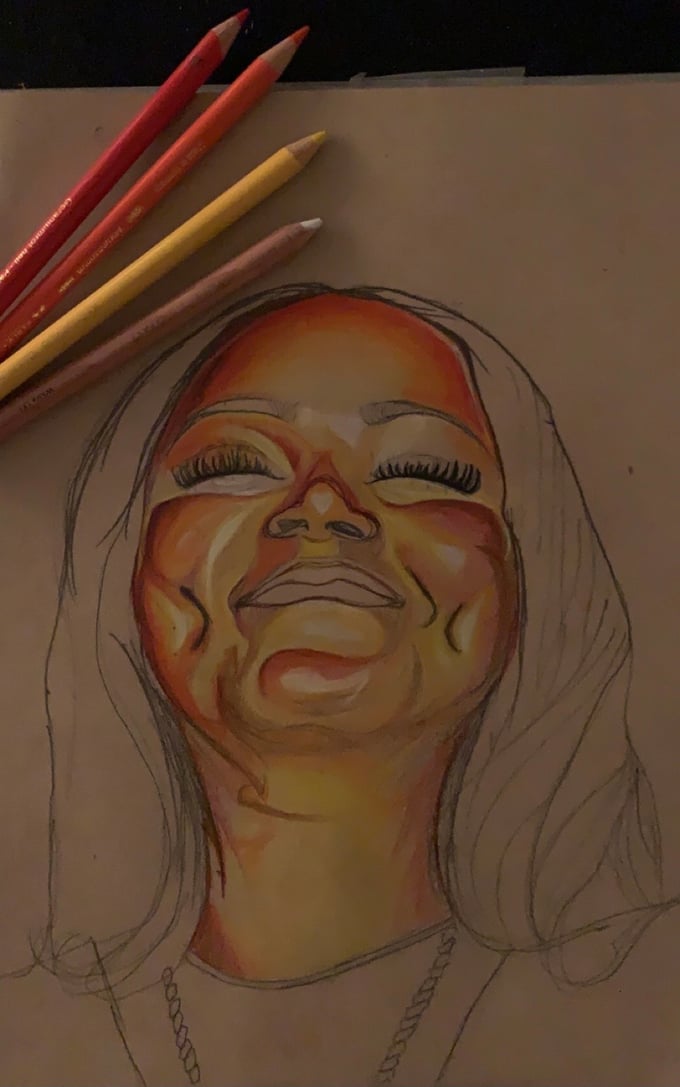 Image of Custom Colored Pencil Portrait 