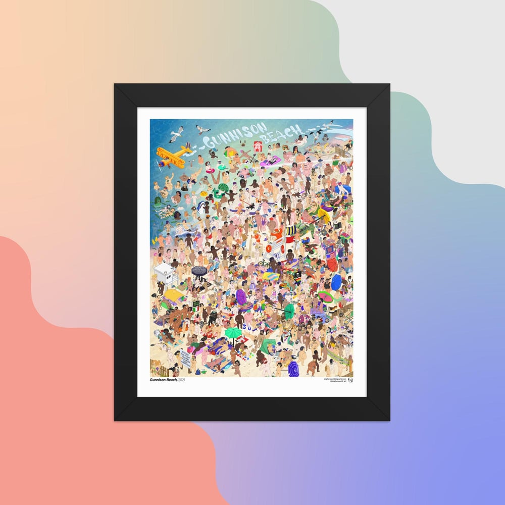 Image of Gunnison Look & Find 8x10 in Framed Print (Black)