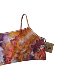 Image 7 of XXL (44) Cotton-Blend Strappy Bralette in Solar Flare Agate Ice Dye