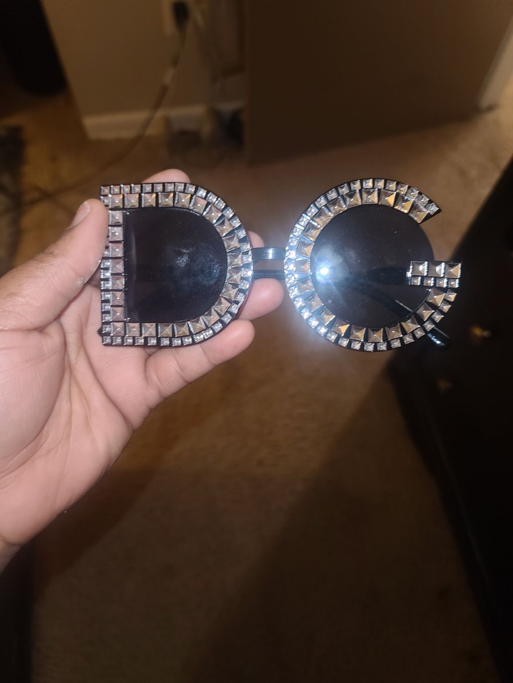 Image of Luxury Diamond Sunglasses Women Brand Design 2021 New Personality DG Sun Glass For Women Female