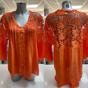 Image of Detailed Lace Blouse