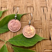 Australian 1c Feather Tailed Glider Earrings