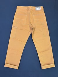 Image 3 of 37x32 12oz double front brown canvas no.233A