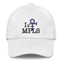 Image 1 of I [PRINCE] MPLS Dad Hat (Black Text)