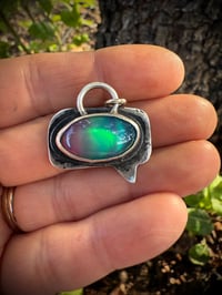 Image 5 of Reversible Boo! Aurora Opal Sterling Silver